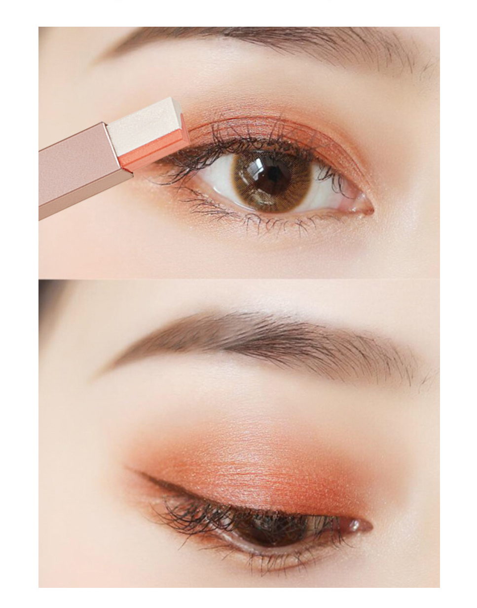 Eyeshadow manufacturers | two-color eyeshadow stick OEMODM processing factory lazy two-color eyeshadow stick replacement processing