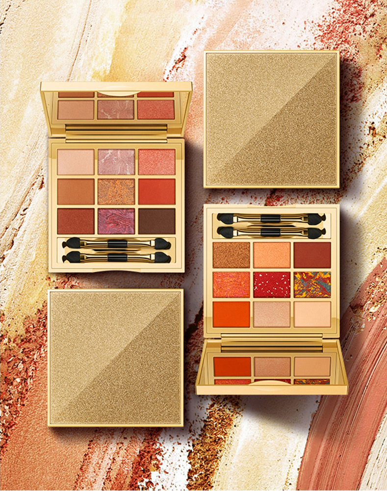 Makeup replacement processing | nine color eyeshadow tray OEM pearlescent glitter eyeshadow replacement processing plant