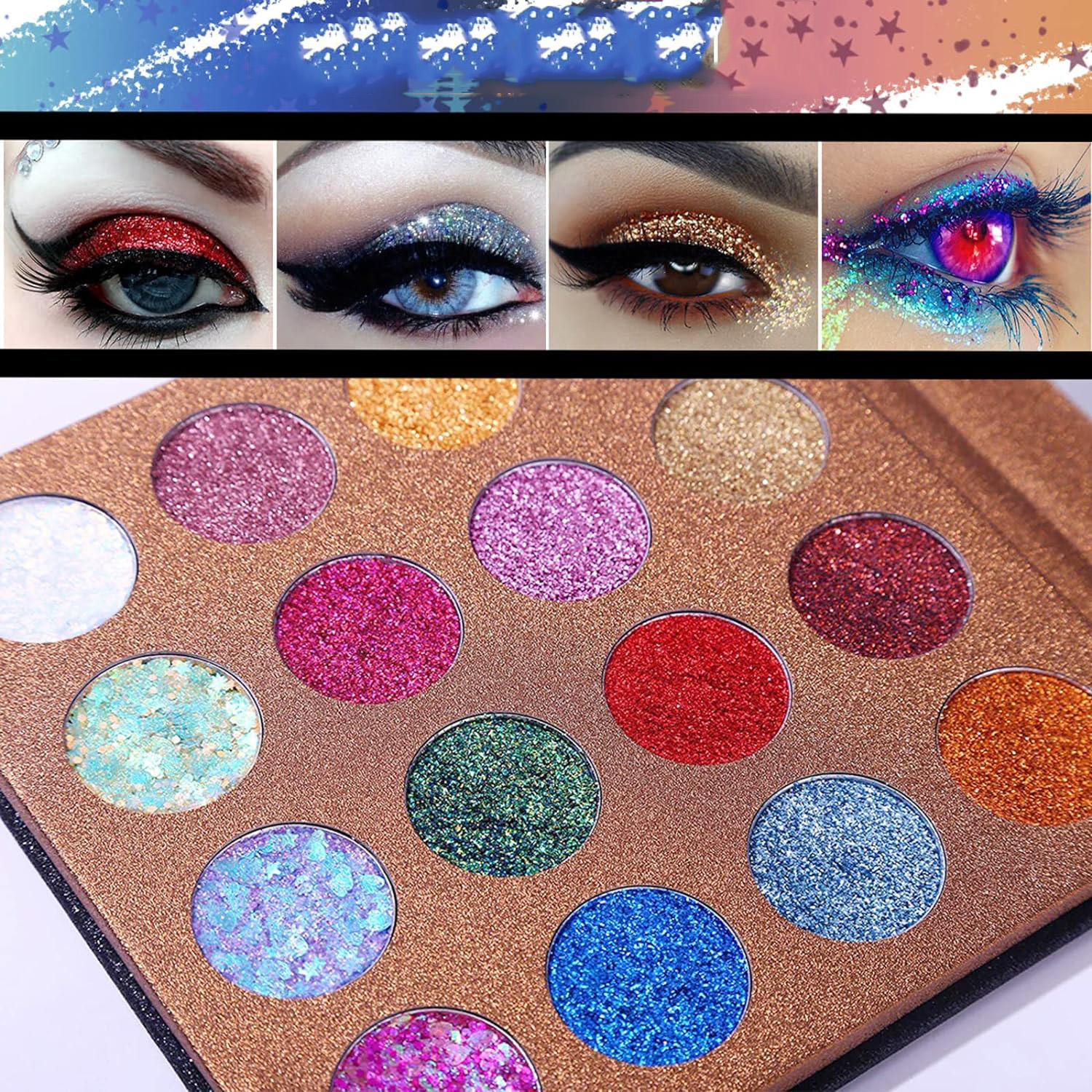 Makeup OEM | Guangzhou eye shadow powerful manufacturer, sixteen color eye shadow palette professional customized OEM manufacturer