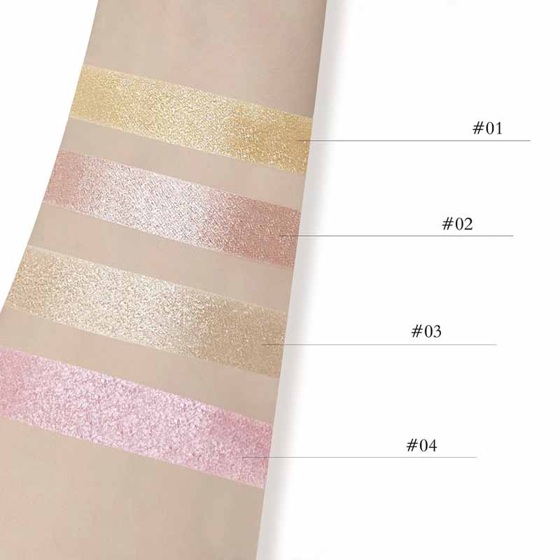 Makeup processing factory | Glitter highlighter disc processing, mashed potato contouring pearl powder customization