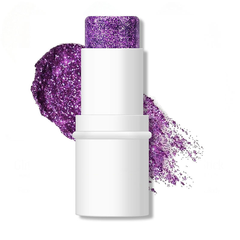 Makeup eye shadow glitter stick processing