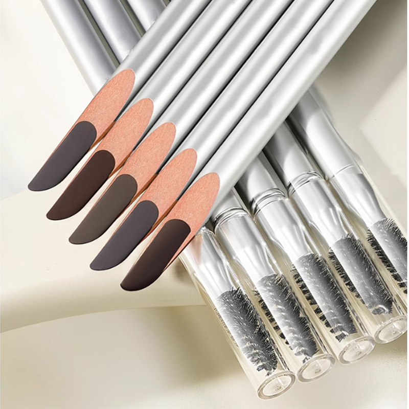 Machete eyebrow pencil makeup processing factory OEM Wooden eyebrow pencil private label