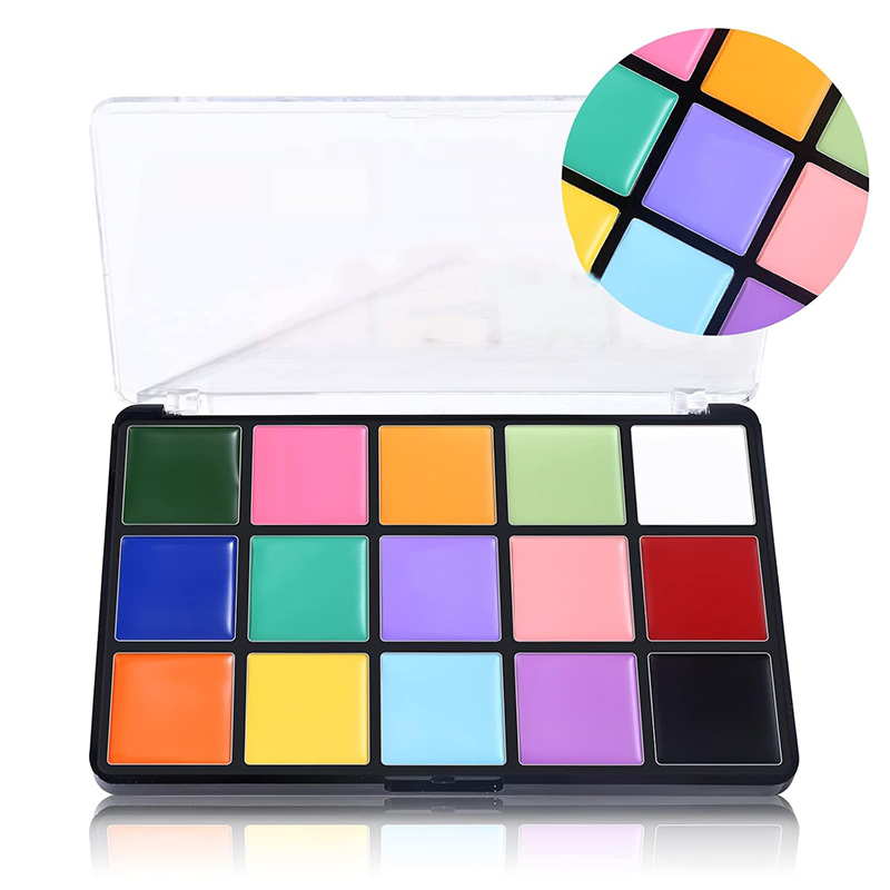 15-Color Body Painting Makeup Palette Set OEM factory