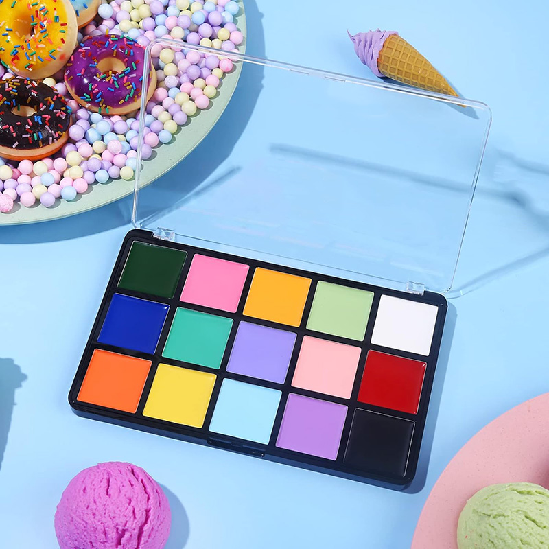 15-Color Body Painting Makeup Palette Set OEM factory