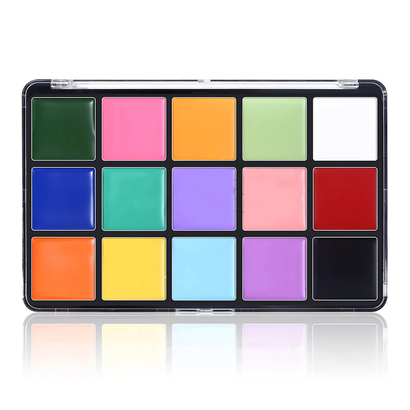 15-Color Body Painting Makeup Palette Set OEM factory