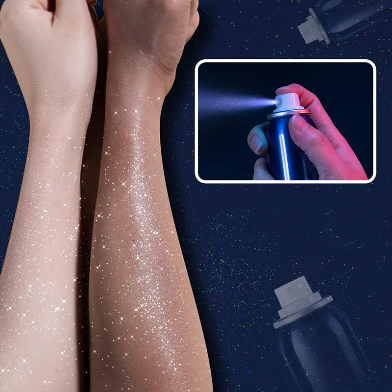 Makeup Manufacturer | Glitter Spray Manufacturer Silver Glitter Spray OEM Factory