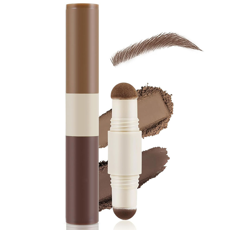Makeup OEM factory | Two-color eyebrow powder custom processing factory Double-headed eyebrow powder stick OEM manufacturer