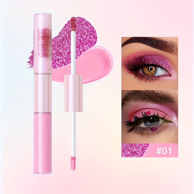 Makeup OEM Factory | Waterproof Liquid Eyeshadow OEM Factory Dual-Head Glitter Eyeshadow Customized Manufacturer