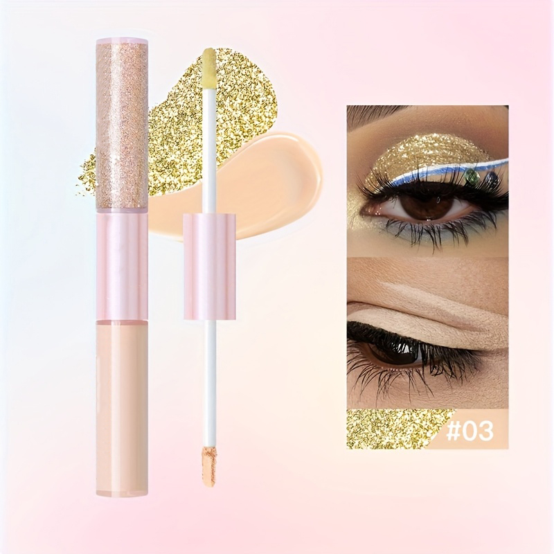Makeup OEM Factory | Waterproof Liquid Eyeshadow OEM Factory Dual-Head Glitter Eyeshadow Customized Manufacturer