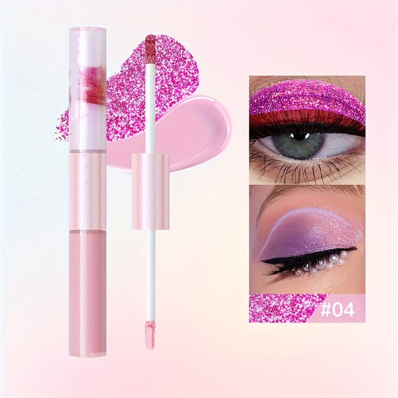 Makeup OEM Factory | Waterproof Liquid Eyeshadow OEM Factory Dual-Head Glitter Eyeshadow Customized Manufacturer