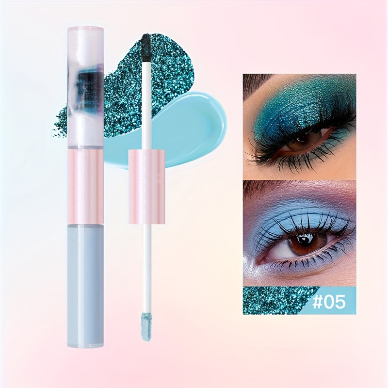 Makeup OEM Factory | Waterproof Liquid Eyeshadow OEM Factory Dual-Head Glitter Eyeshadow Customized Manufacturer