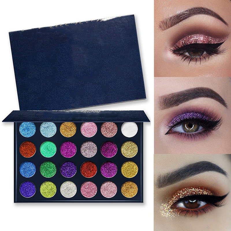 Makeup Factory | 24-color glitter eyeshadow palette factory 24-color diamond eyeshadow palette manufacturer