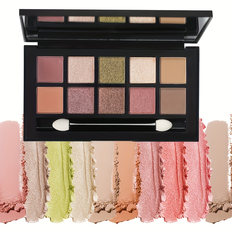 10 Color Glitter Eyeshadow OEM Factory