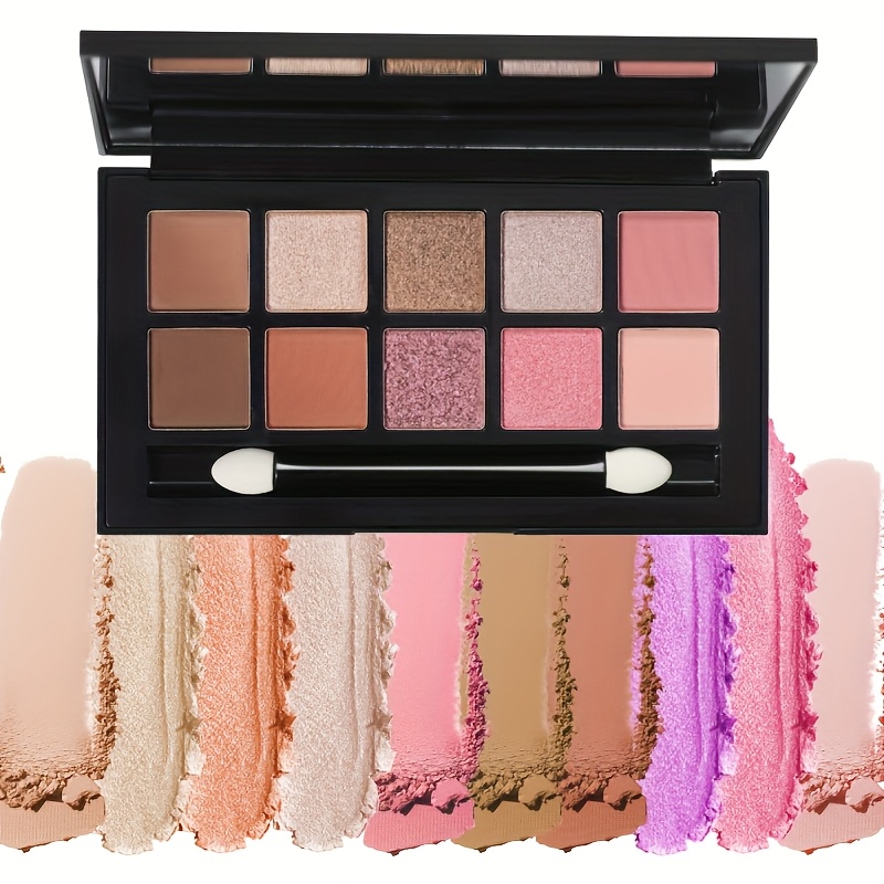 10 Color Glitter Eyeshadow OEM Factory