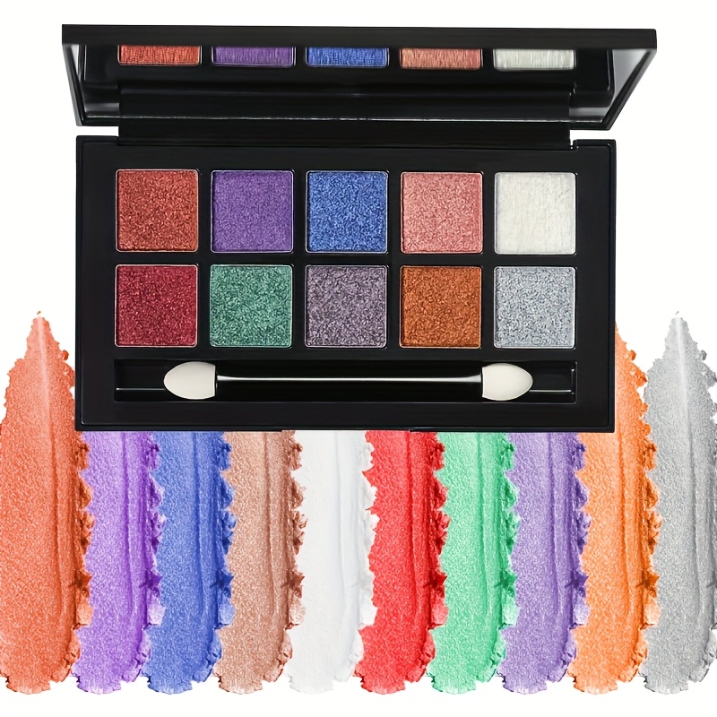 10 Color Glitter Eyeshadow OEM Factory