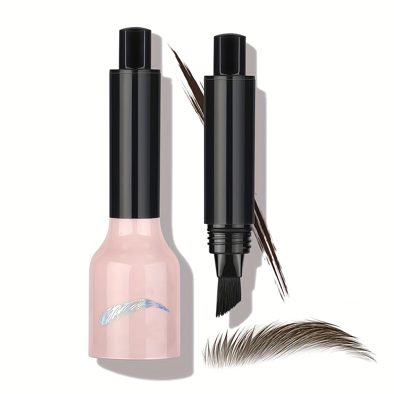 Customized makeup processing factory | Customized OEM factory for eyebrow pencils with large brushes, waterproof and long-lasting eyebrow pencils, OEM manufacturers