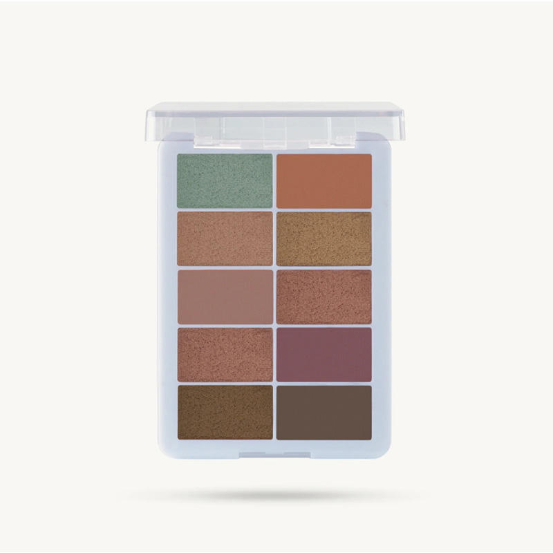 Customized makeup factory | 10-color eye shadow customized factory 10-color pearlescent eye shadow OEM processing