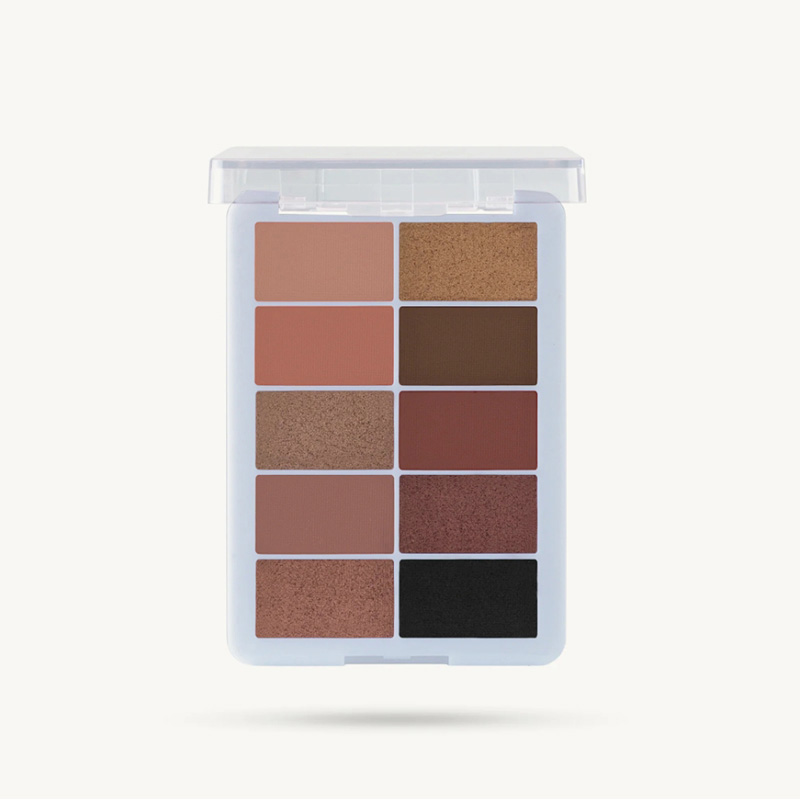 Customized makeup factory | 10-color eye shadow customized factory 10-color pearlescent eye shadow OEM processing
