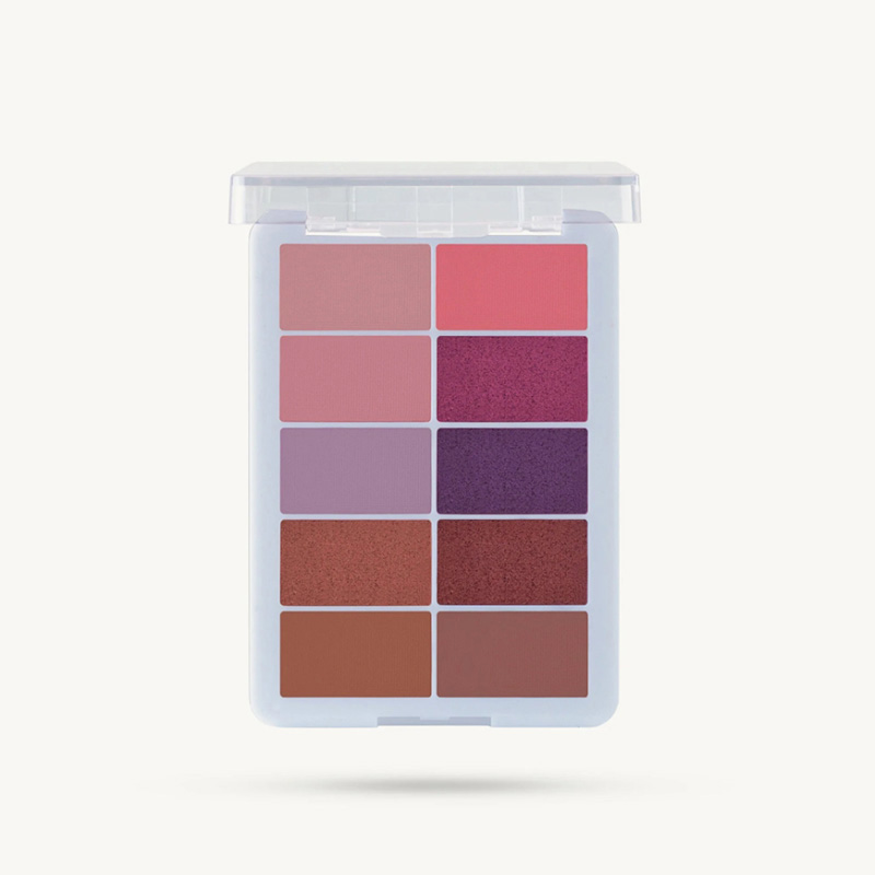 Customized makeup factory | 10-color eye shadow customized factory 10-color pearlescent eye shadow OEM processing