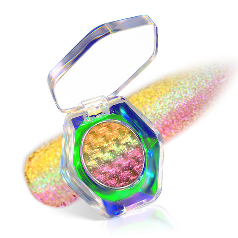 Makeup OEM | Chameleon Diamond Rainbow Eyeshadow Processing Chameleon Eyeshadow OEM