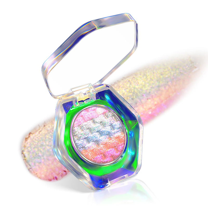 Makeup OEM | Chameleon Diamond Rainbow Eyeshadow Processing Chameleon Eyeshadow OEM