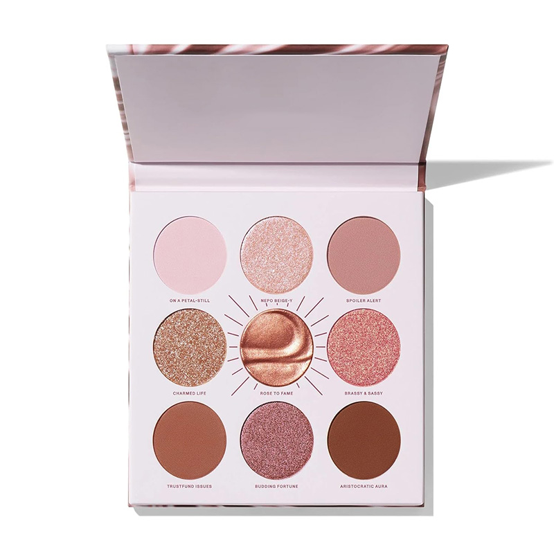 Customized makeup factory | Customized pearlescent eyeshadow palette factory 9-color eyeshadow palette OEM