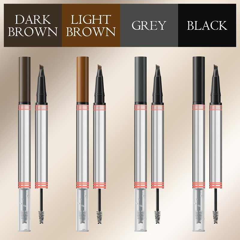Makeup OEM manufacturer | Double-head eyebrow pencil and eyebrow gel OEM manufacturer Double-head eyebrow pencil and eyebrow gel private brand ODM processing factory