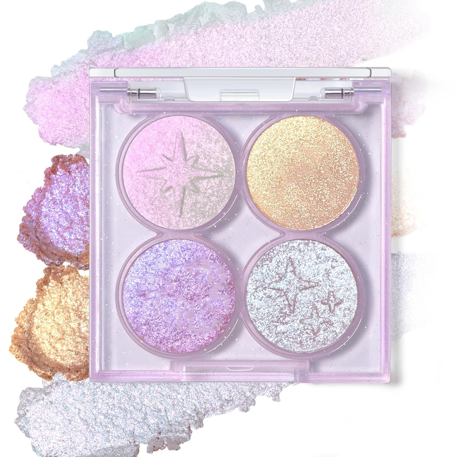 Four-Color Pearlescent Eyeshadow OEM