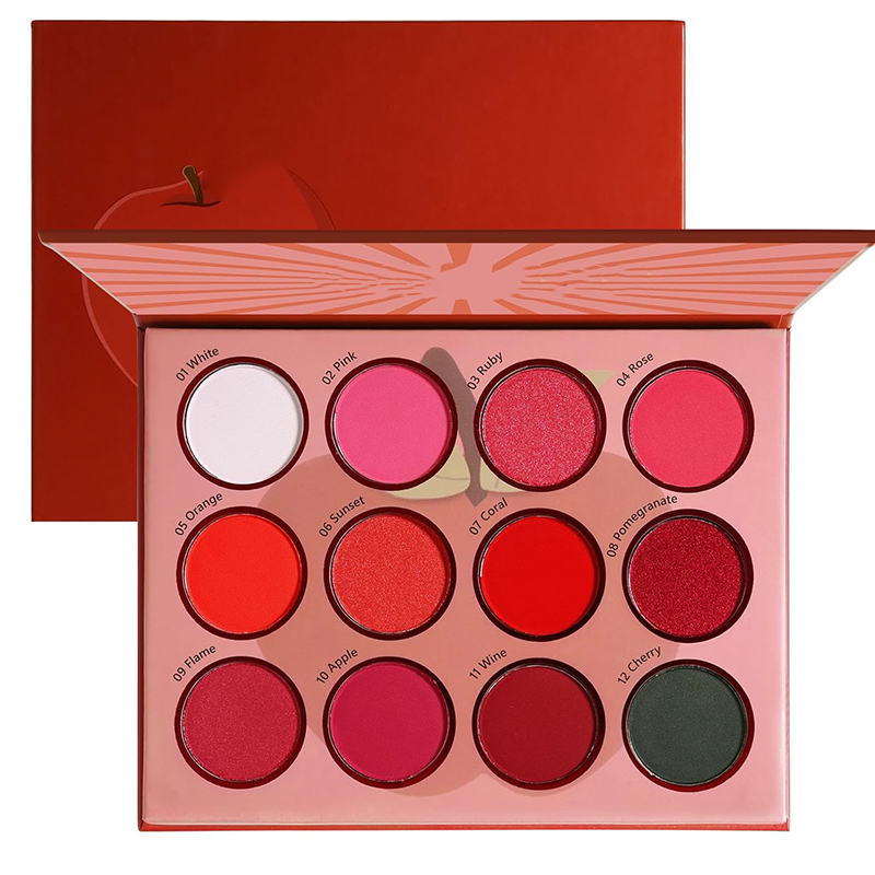 Customized 12-Color Eyeshadow Palette Manufacturer