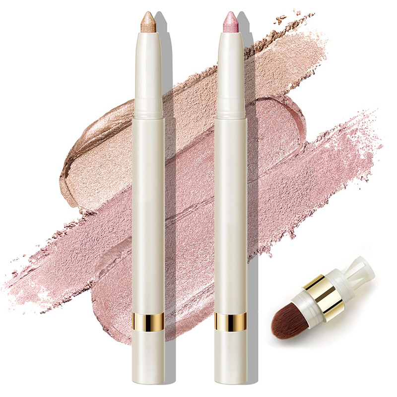 OEM/ODM Manufacturing Factory for Shimmering Eyeshadow Sticks with Built-in Brush and Sharpener