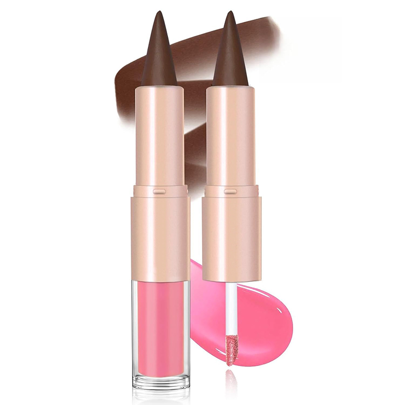 Dual-Ended 2-in-1 Lip Gloss/Lipstick OEM Manufacturing